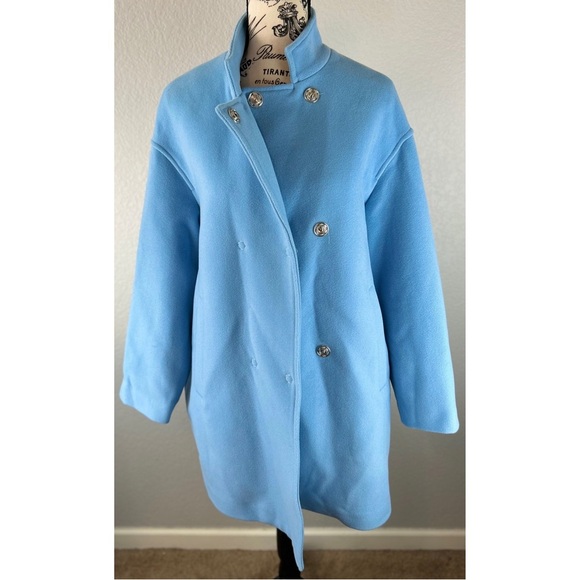 NWOT SFIZIO Wool Blend Funnelneck Coat, size Small - Picture 2 of 10